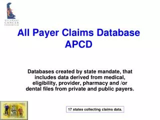 All Payer Claims Database APCD