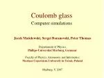 Coulomb glass - slide 1