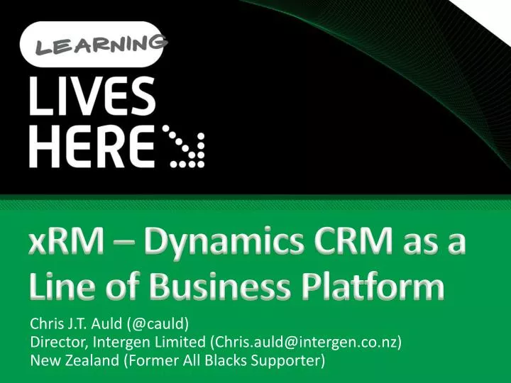 xrm dynamics crm as a line of business platform