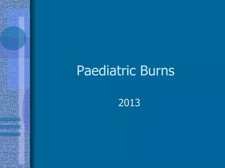 paediatric burns