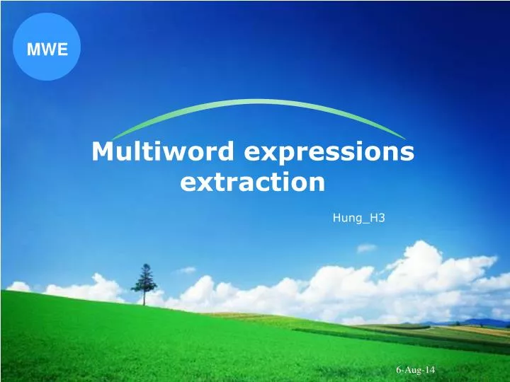 multiword expressions extraction