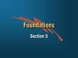 Foundations