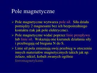 pole magnetyczne