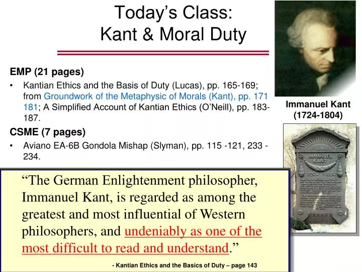 today s class kant moral duty