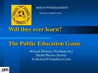 Will they ever learn? The Public Education Game