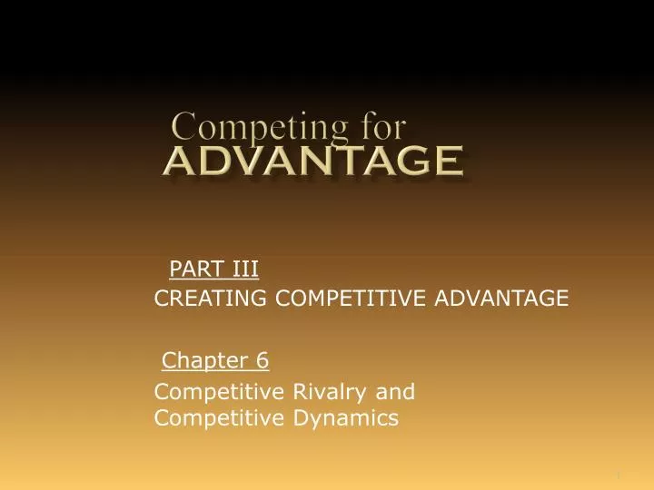 competing for advantage