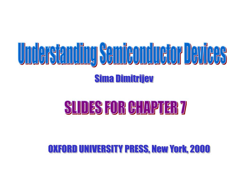 PPT - Understanding Semiconductor Devices PowerPoint Presentation, free ...