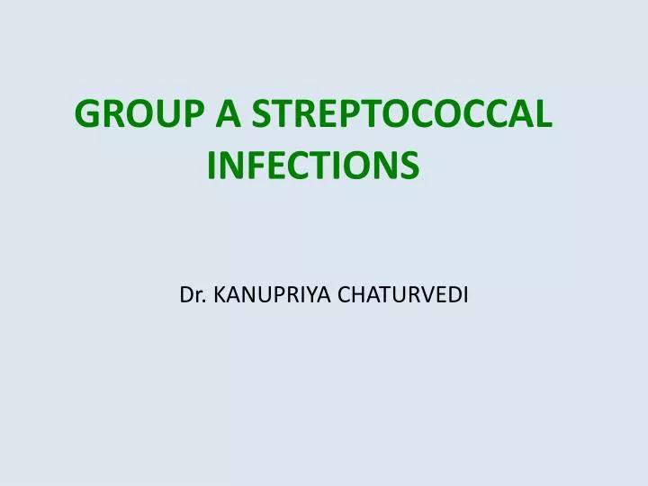group a streptococcal infections