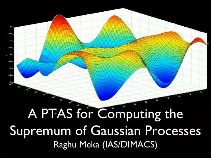 a ptas for computing the supremum of gaussian processes