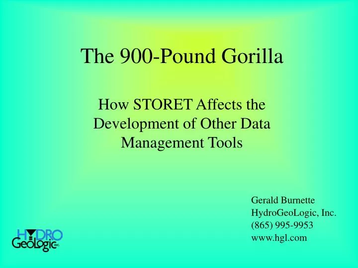 the 900 pound gorilla