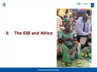 II. The EIB and Africa