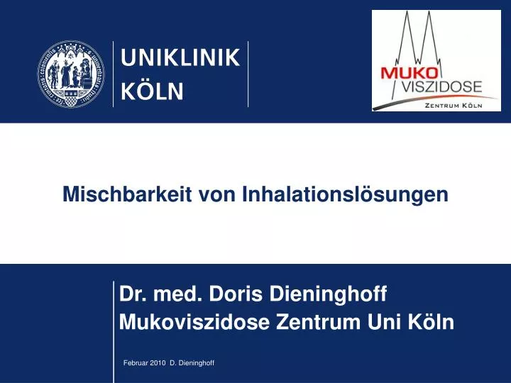 mischbarkeit von inhalationsl sungen