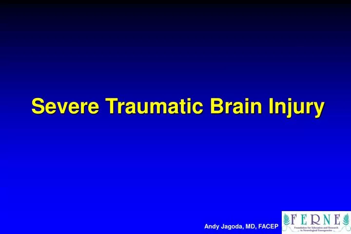 severe traumatic brain injury