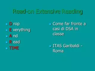 read on extensive reading