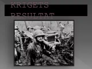 krigets resultat