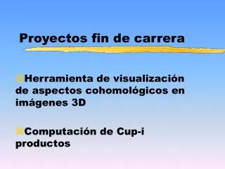 proyectos fin de carrera