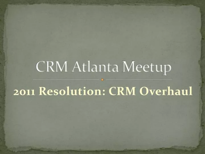 crm atlanta meetup