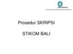 Prosedur SKRIPSI - slide 1