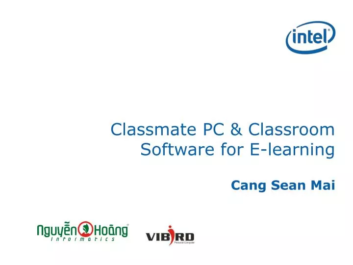 classmate pc classroom software for e learning