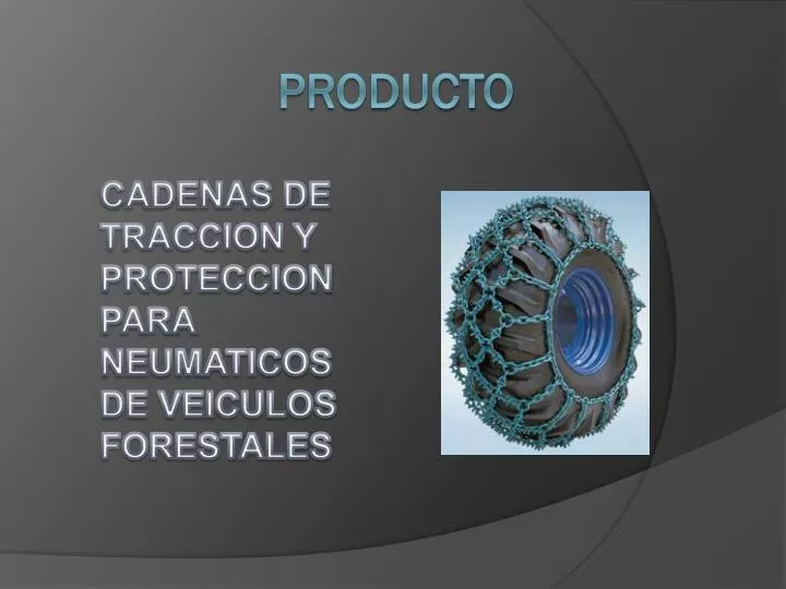 cadenas de traccion y proteccion para neumaticos de veiculos forestales
