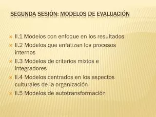 segunda sesi n modelos de evaluaci n