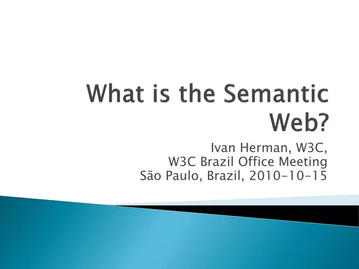 what is the semantic web