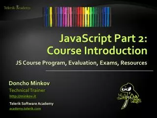 JavaScript Part 2: Course Introduction