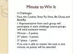 Minute to Win It - slide 1