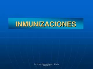 inmunizaciones