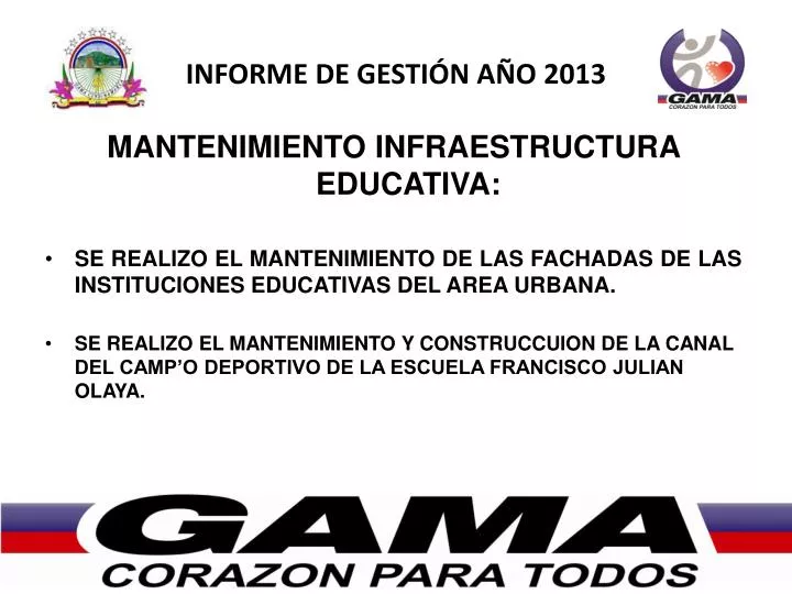 informe de gesti n a o 2013