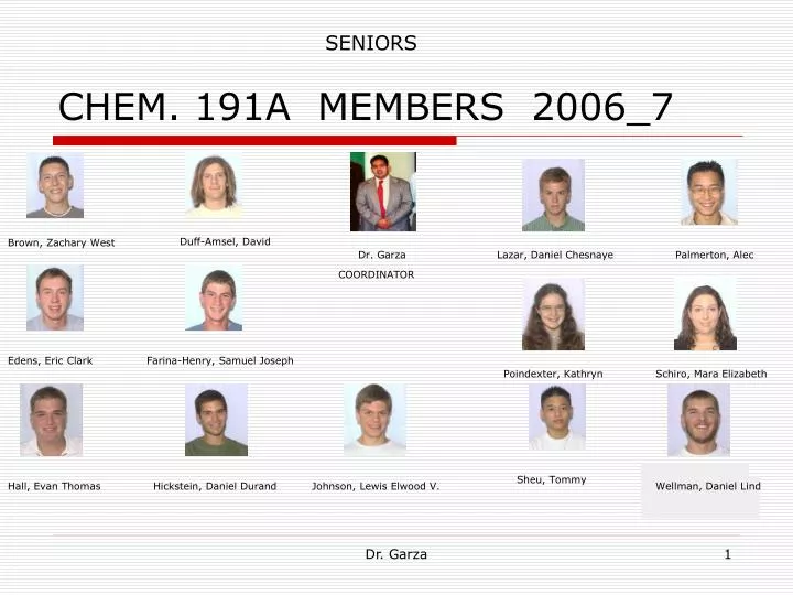 chem 191a members 2006 7