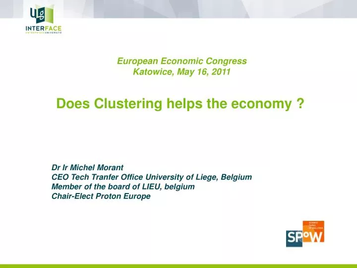 does clustering helps the economy