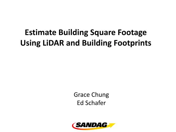 estimate building square footage using lidar and building footprints