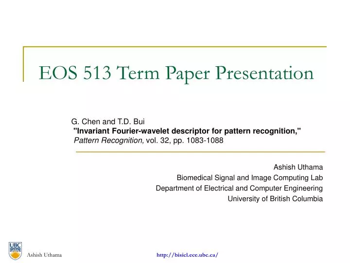 eos 513 term paper presentation