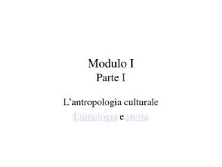 modulo i parte i