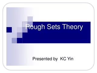 rough sets theory
