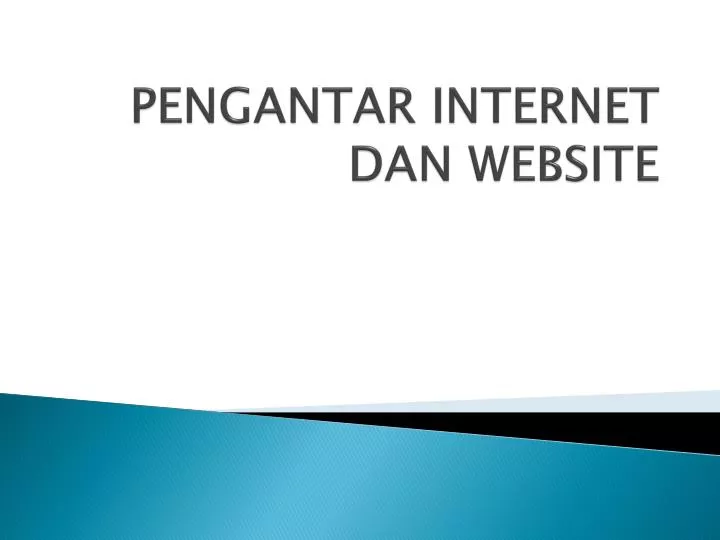 pengantar internet dan website