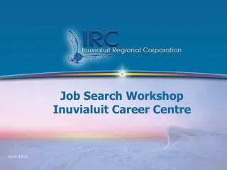 Job Search Workshop Inuvialuit Career Centre