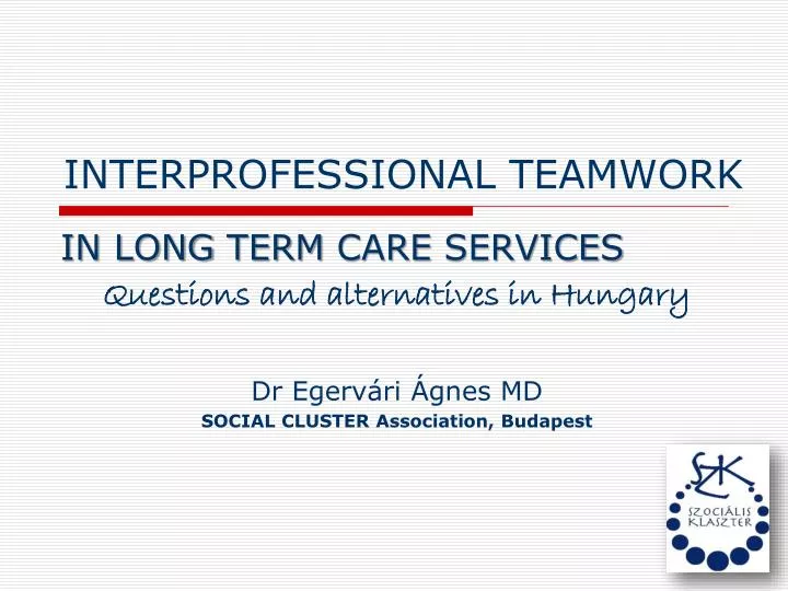 interprofessional teamwork