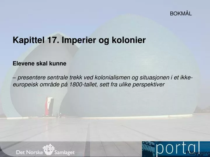 kapittel 17 imperier og kolonier