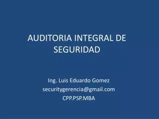 auditoria integral de seguridad