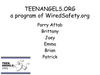 TEENANGELS.ORG a program of WiredSafety