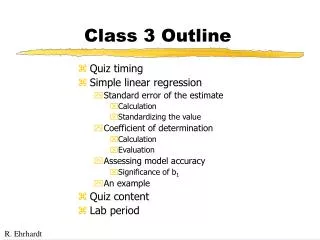 Class 3 Outline