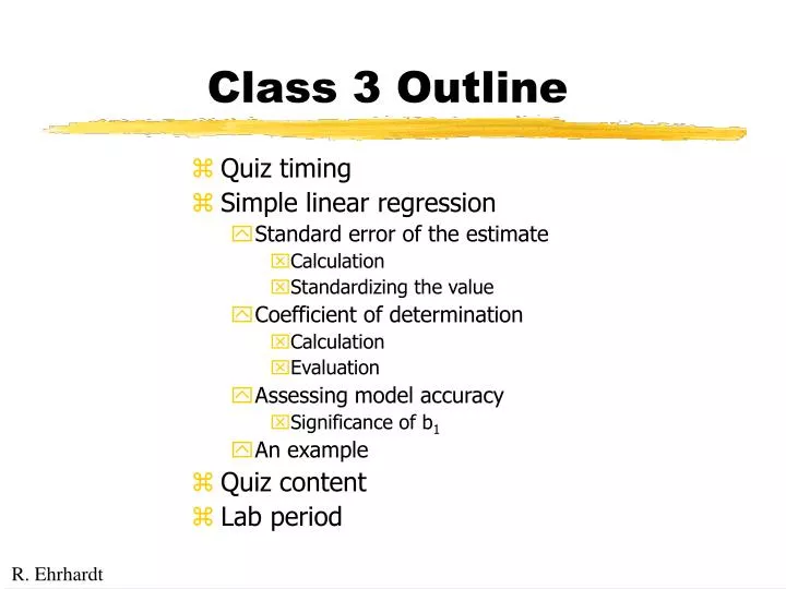 class 3 outline