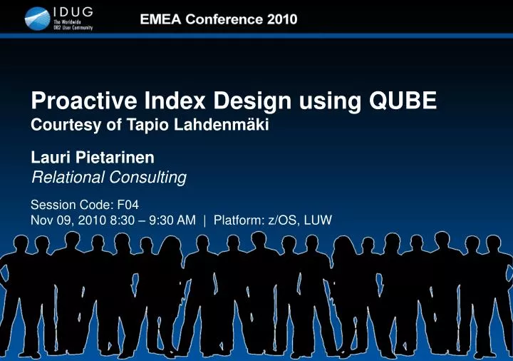 proactive index design using qube courtesy of tapio lahdenm ki