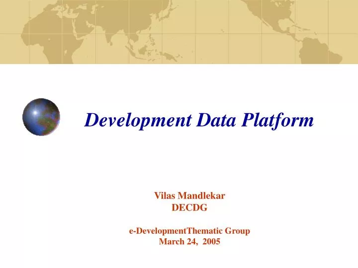 development data platform