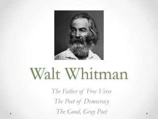 Walt Whitman