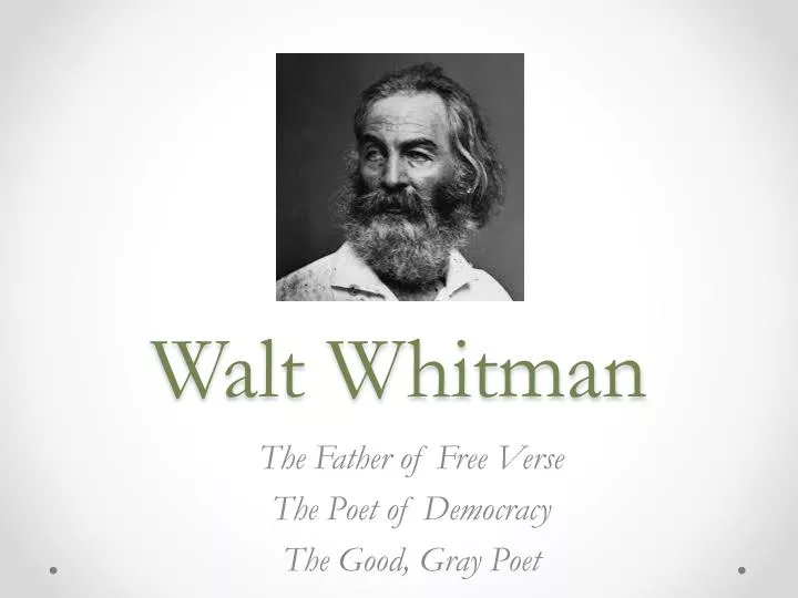 walt whitman