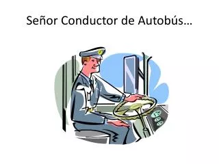se or conductor de autob s