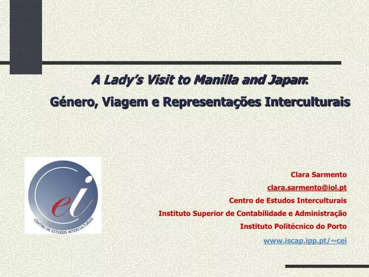 a lady s visit to manilla and japan g nero viagem e representa es interculturais